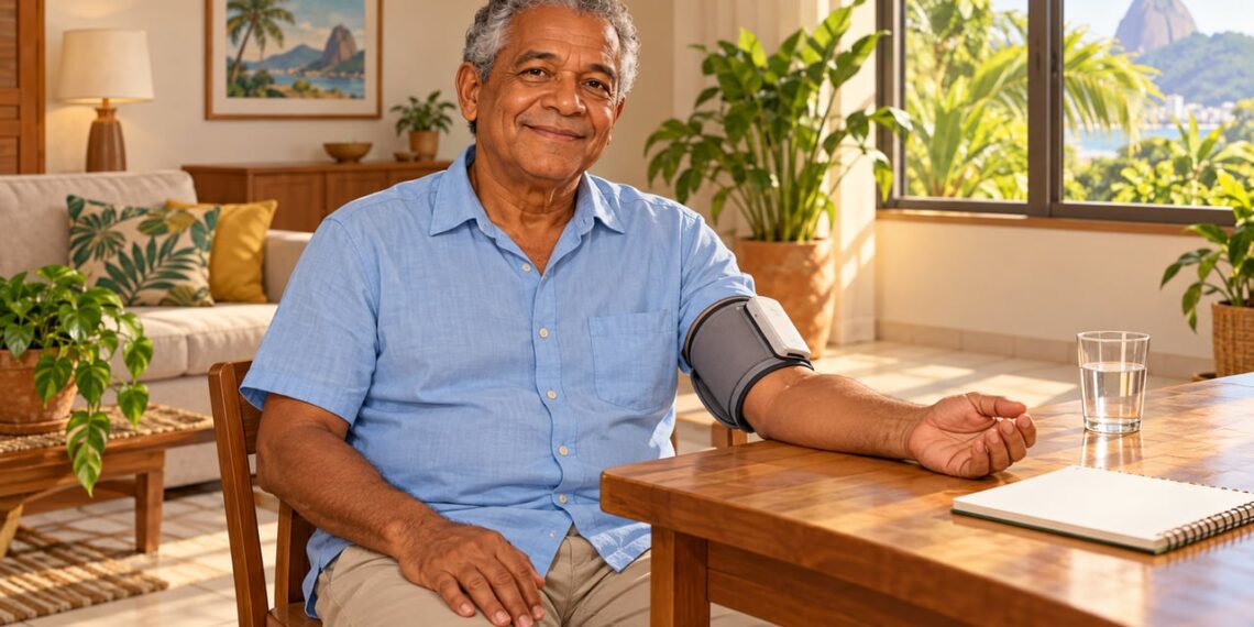 Medir a pressão em casa ajuda idosos a acompanhar a nova meta dos cardiologistas.