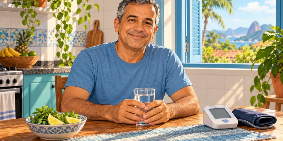 Medir a pressão em casa e beber água na medida certa ajudam a proteger os rins.