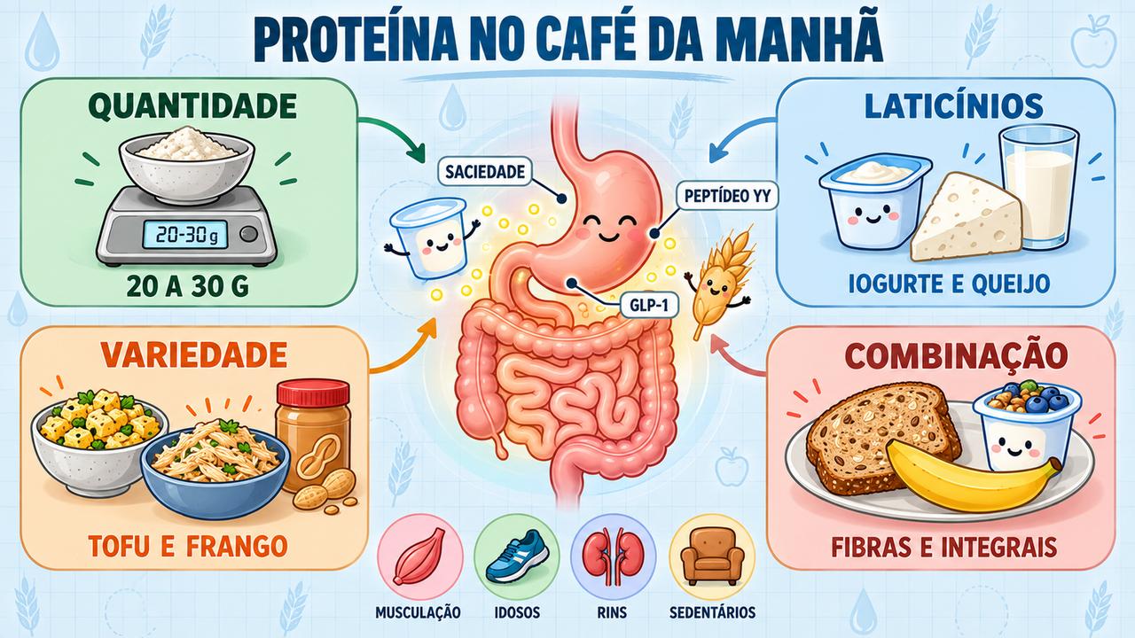 Quantidade ideal, laticínios, fontes variadas e boa combinação de alimentos sustentam a saciedade matinal até o almoço.