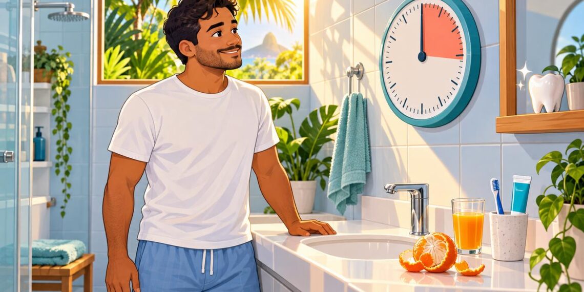Após suco de laranja ou refrigerante, aguardar de 30 a 60 minutos protege o esmalte dos dentes.
