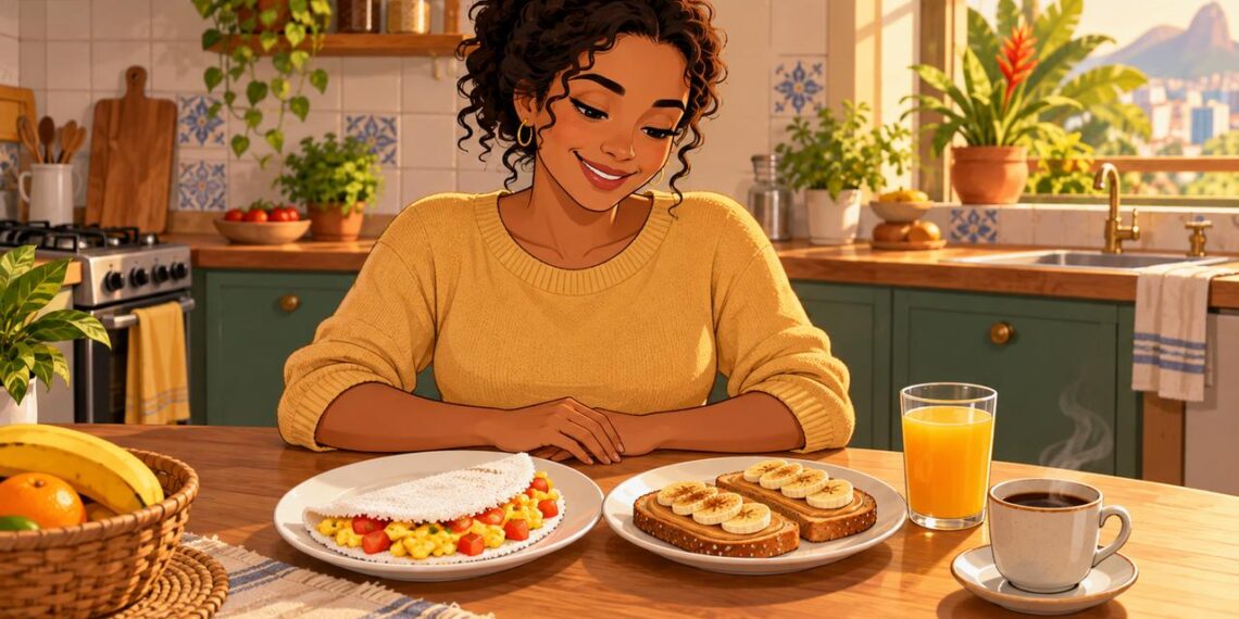 Tapioca com ovo e pão integral com pasta de amendoim: qual escolher no café da manhã?